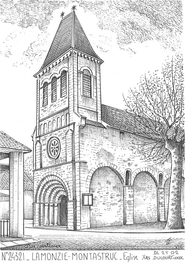 N 24321 - LAMONZIE MONTASTRUC - église